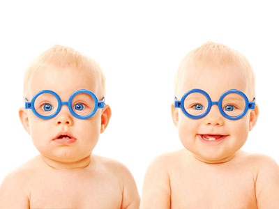 Pediatric Twins Smiling Pediatric Twins Smiling