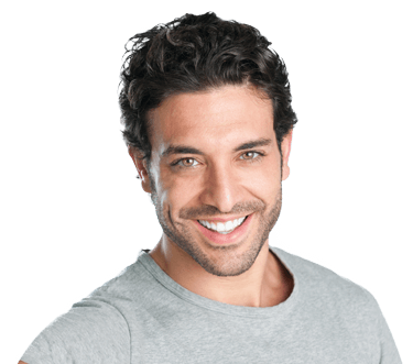 Man With White Teeth from Teeth Whitening