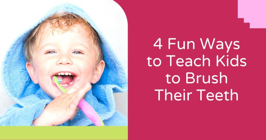 Four Fun Ways to Teach Kids to Brush Teeth Smiling Toddler Four Fun Ways to Teach Kids to Brush Teeth Smiling Toddler