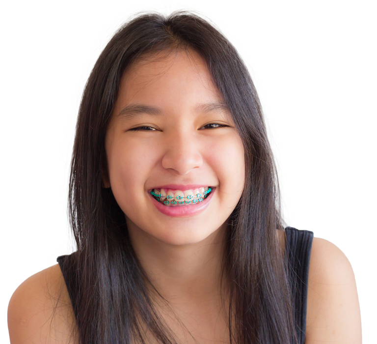 Teen with Braces